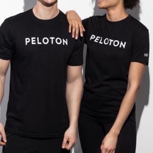 Peloton Black Century 100 Club Graphic Tee Shirt. Size S